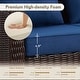 preview thumbnail 41 of 105, Murphy Outdoor Wicker Patio Outdoor Sofa Swivel Chair Coffee Table