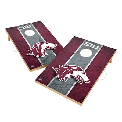 Vintage Southern Illinois Carbondale Salukis Regulation 2x4 Cornhole Set