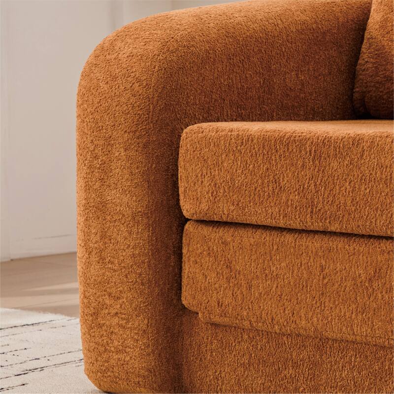 40"W Single Foldable Sofa Bed Equipped with Armrest and Backrest