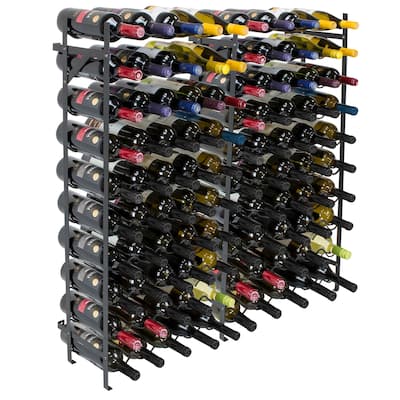 Freestanding Wine Rack- 100 Bottle Capacity, Black