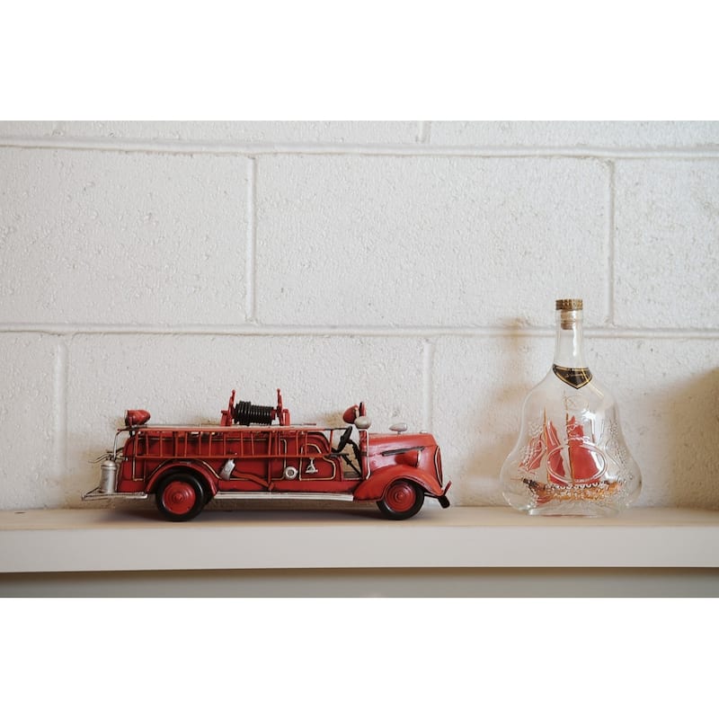 c1938 Ford Red Fire Engine Sculpture