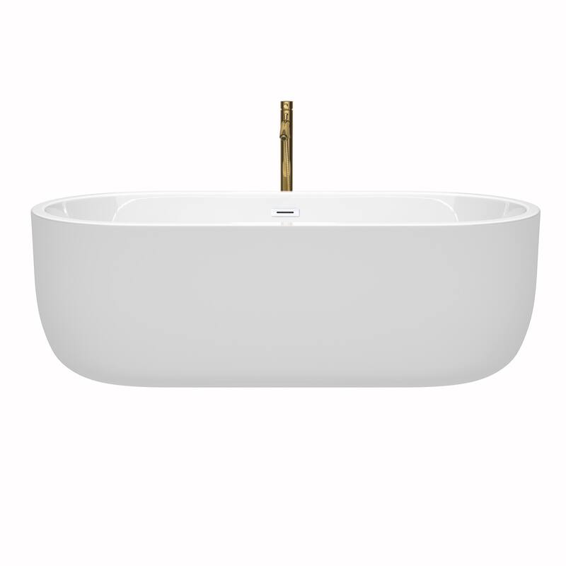 Wyndham Collection Juliette 71" Freestanding Acrylic Soaking Tub with
