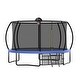 preview thumbnail 12 of 24, 12ft Round Outdoor Trampoline with Safety Enclosure Net and Ladder