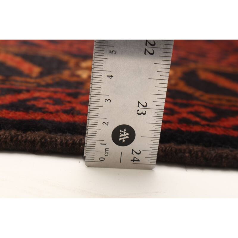 ECARPETGALLERY Hand-knotted Baluch Dark Navy Wool Rug - 3'4 x 6'3