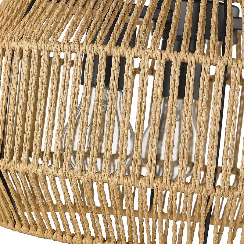 Golden Lighting Marlee 3-light Semi-Flush Mount in Matte Black