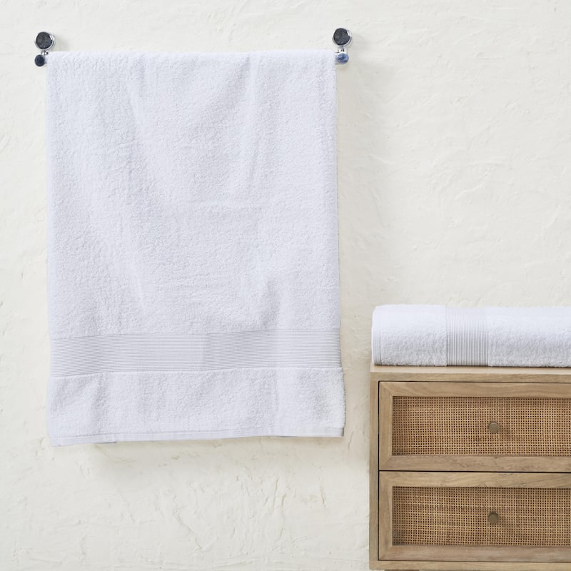 Fabstyles Luxury Large Bath Sheet 35 by 70 Inches Set of 2