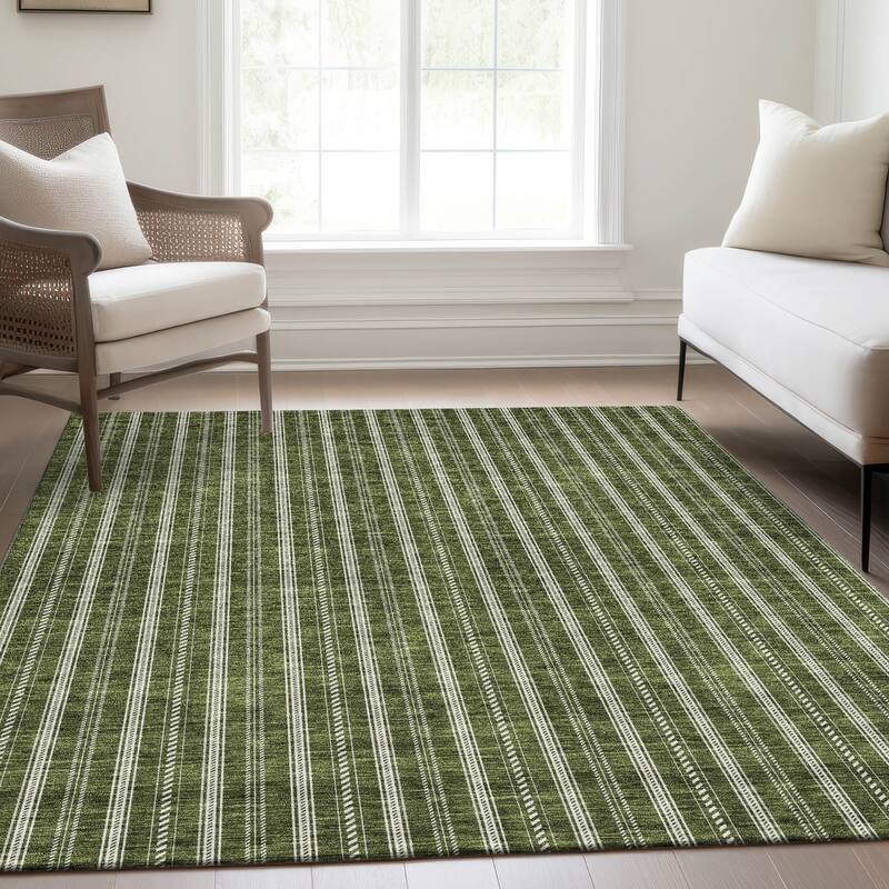 Premium Washable Super Soft Stripe Mayfield Rug