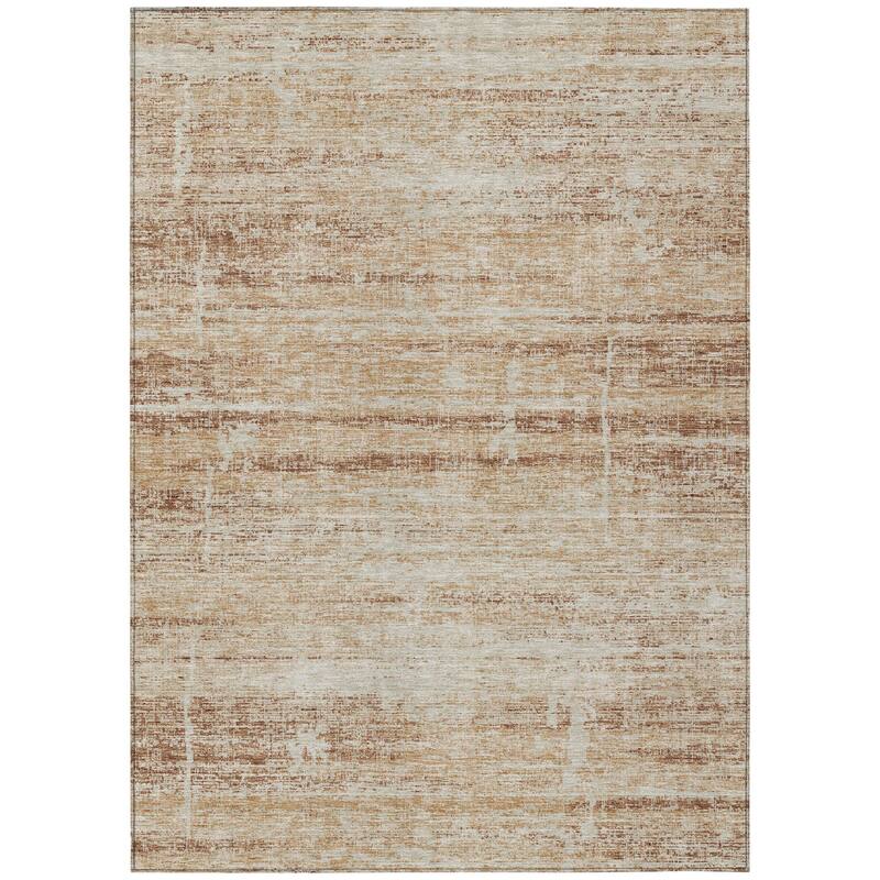 HomeRoots Abstract Transitional Rectangle Outdoor Rug