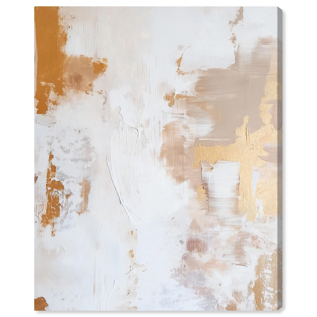 Golden Bronze Ripple I Canvas by Art Remedy, Gallery Wrapped