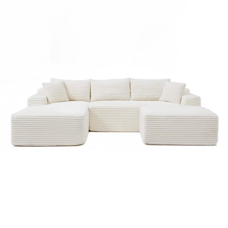 105'' Modular Sectional Sofa, Cloud Sectional Couch with Deep Seat