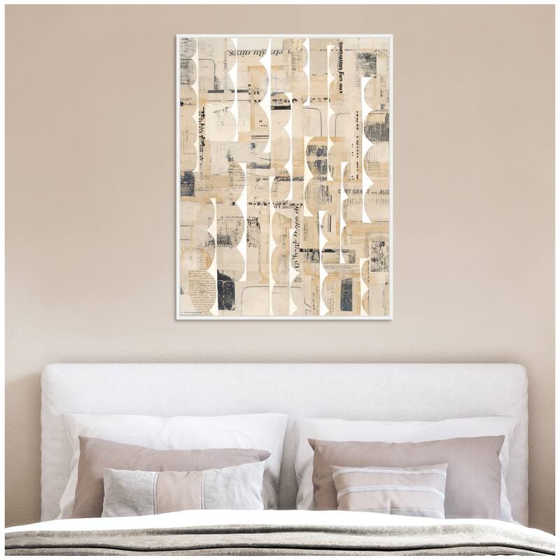 Kate and Laurel Revolved Half Moon FC by Felicia Dadak Framed Canvas Wall Art Print