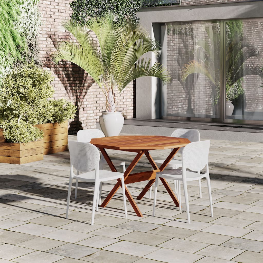 Amazonia Outdoor Patio 5pc Panther Bistro Set