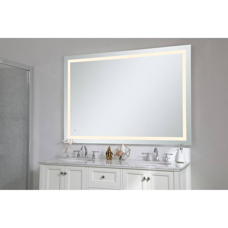 Elegant Lighting Helios 42" x 60" Rectangular Frameless Wall Mounted