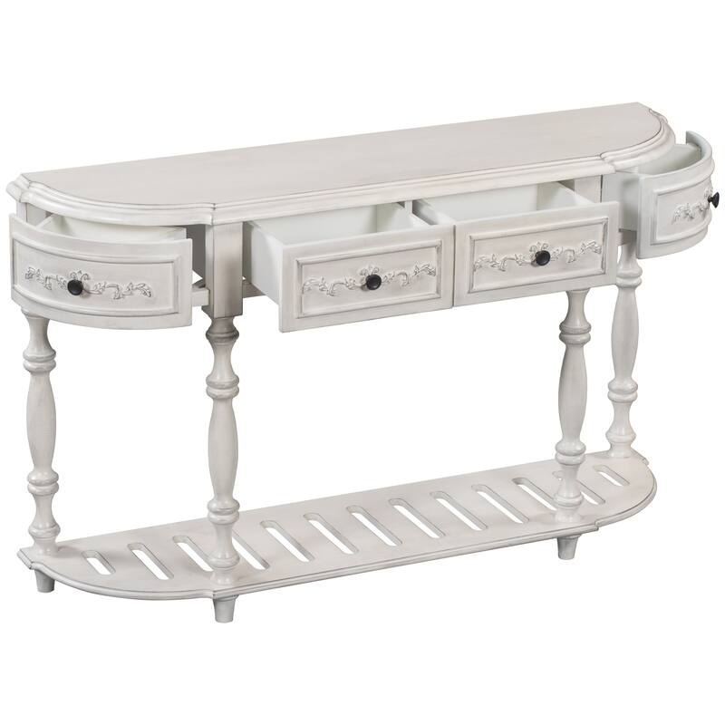 Modern and Contemporary Curved Console Table