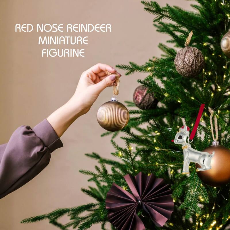 Nambe Rudolph The Red Nosed Reindeer® Annual Ornament 2023 - 4 Inch