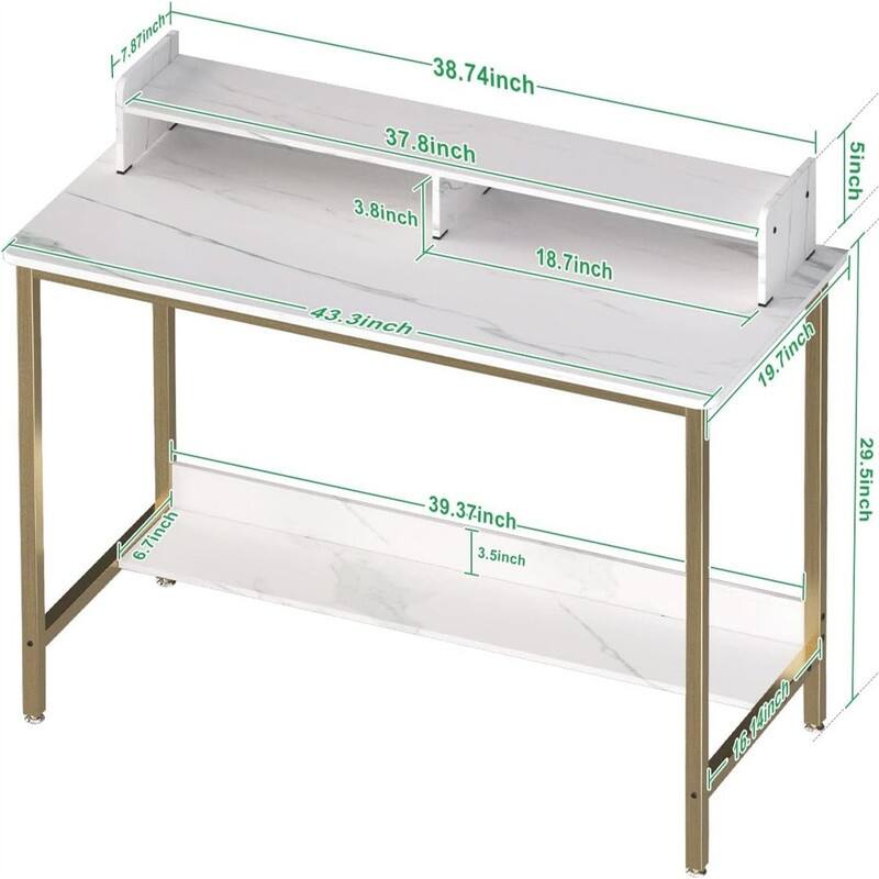 Computer Desk with Shelves