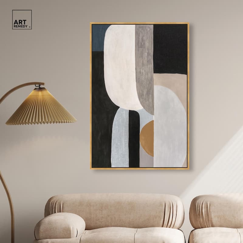 Interlocking Segments II Canvas by Art Remedy