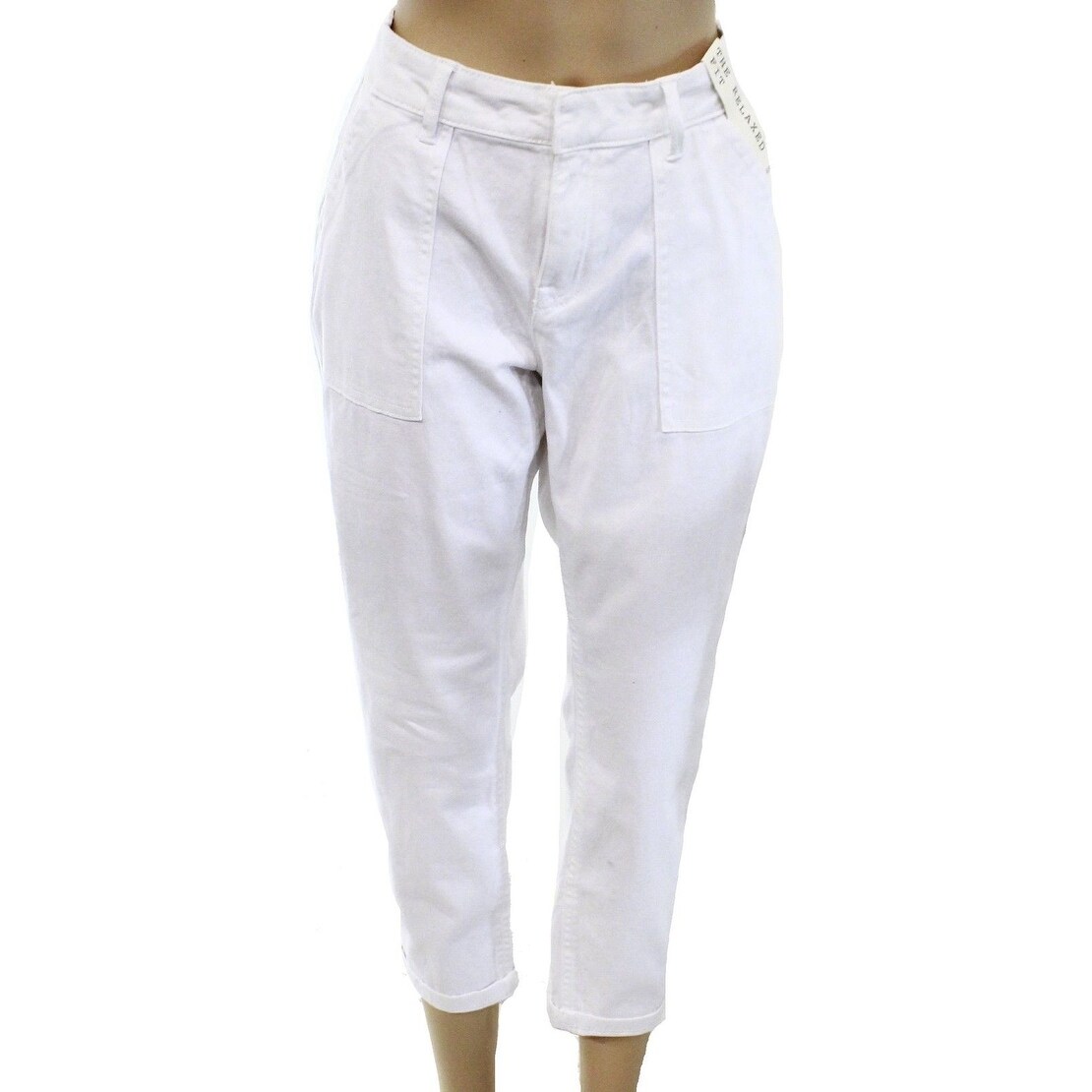 Shop Generra New White Size 3x25 Junior Capris Cropped Relaxed Fit