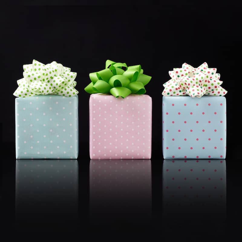 90pcs 1 1/4" Mini Star Gift Bows Christmas Bows for Gift Wrapping