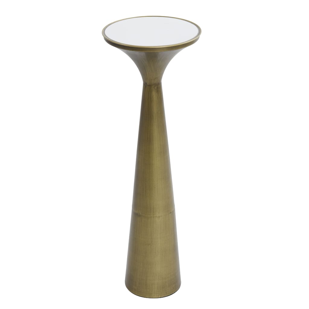 Spun Gold - Drinking Table With White Marble Top