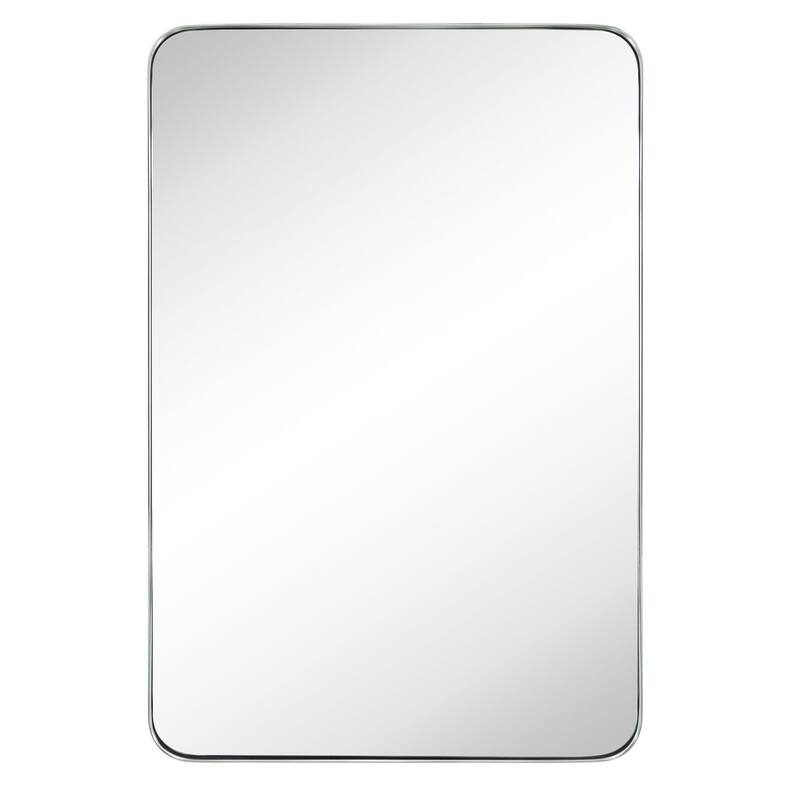 Grozdana Rectangle Metal Mirror - 20" x 30" - Brushed Nickel