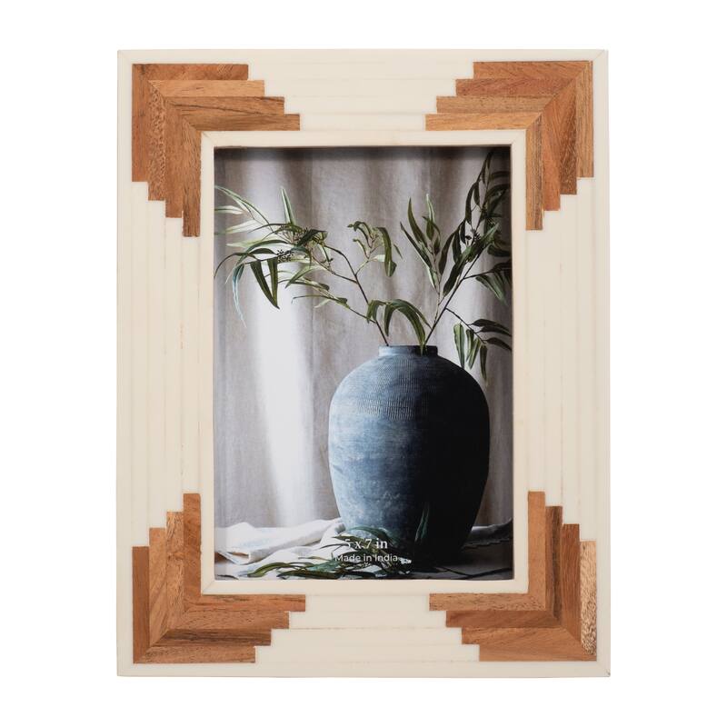 Sagebrook Home Resin and Wood Picture Frame with Glass and MDF Backing - 8" x 1" x 10"