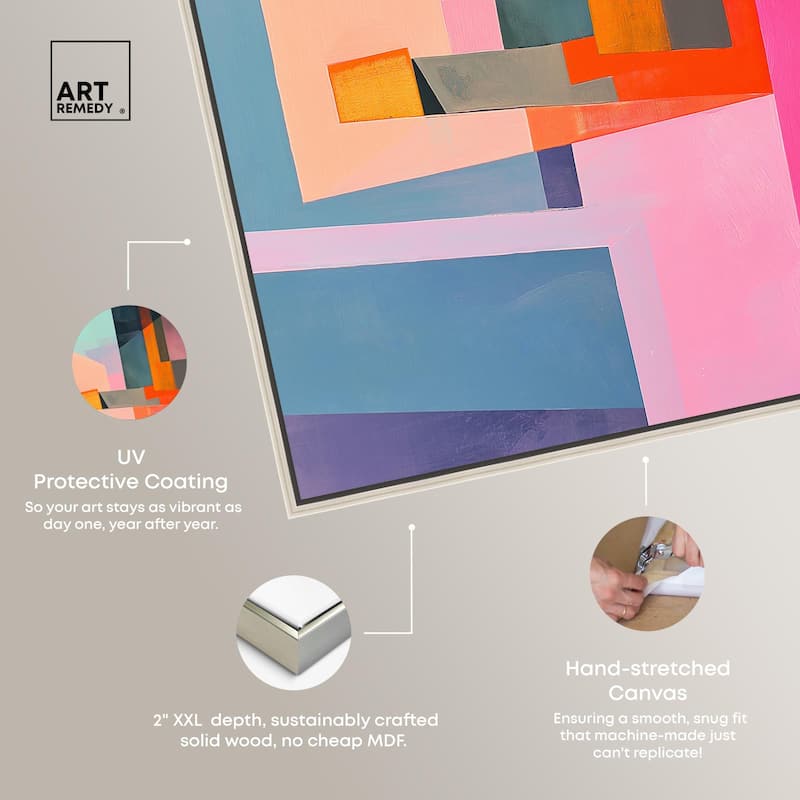 Color Blocks I Canvas by Art Remedy