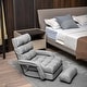 preview thumbnail 9 of 16, Adjustable 6-Position Floor Chair Folding Lazy Gaming Sofa