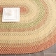 preview thumbnail 33 of 73, SAFAVIEH Handmade Braided Jemima Country Rug 3' x 5' Oval - Rust/Multi