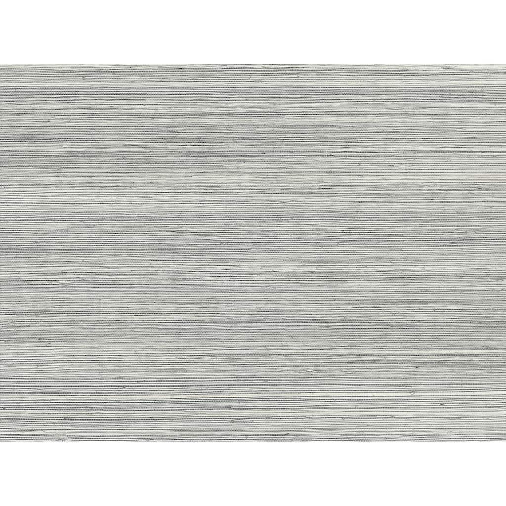 A-Street Prints Baishin Silver Grasscloth Wallpaper