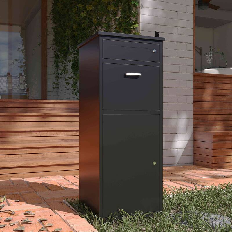 Heavy-Duty Steel Package Drop Box with Anti-Theft Design, Weather-Resistant