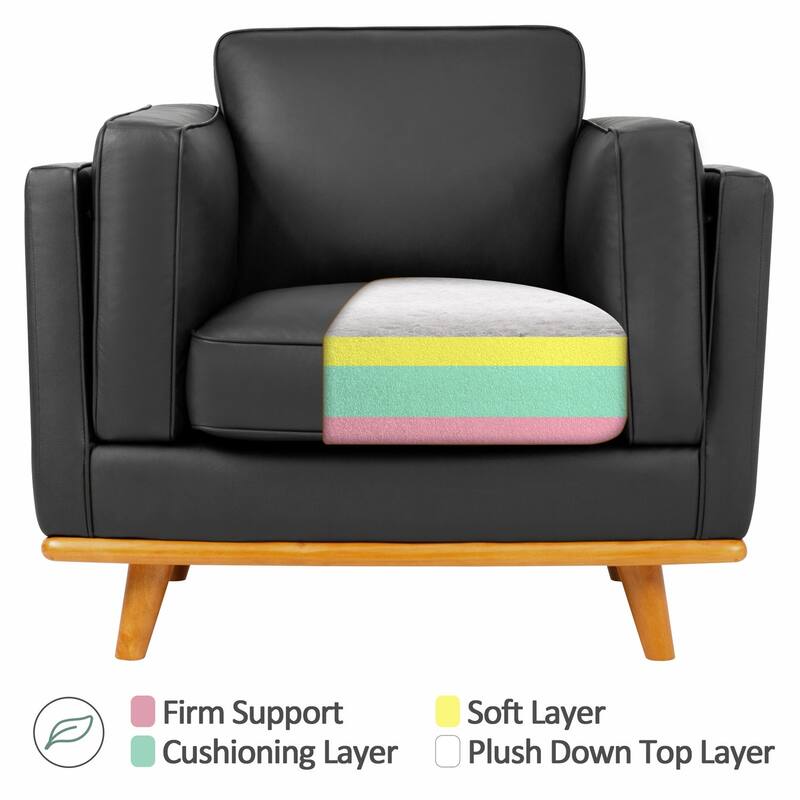 MCombo Napa Leather Couch, Leather Sofa