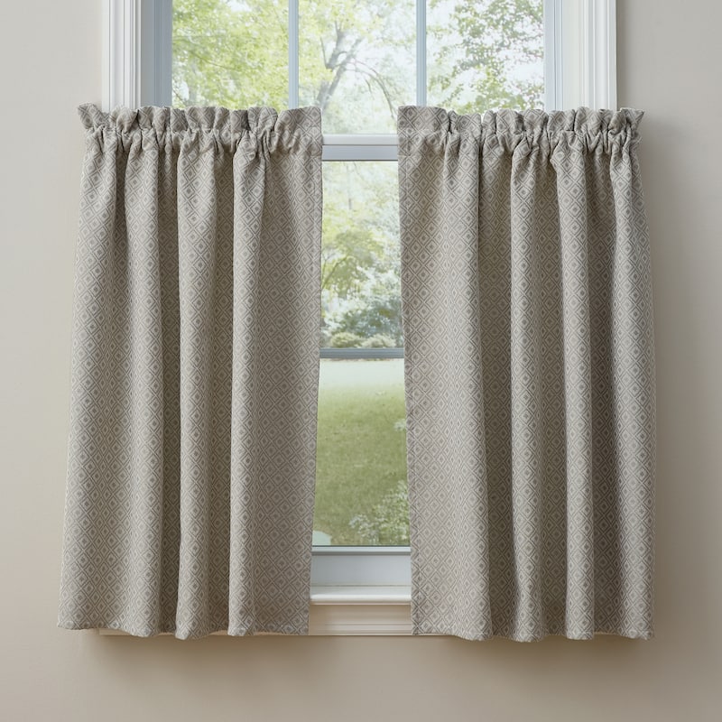 Park Designs Diamond Jacquard Lined Tiers - 72" x 36"