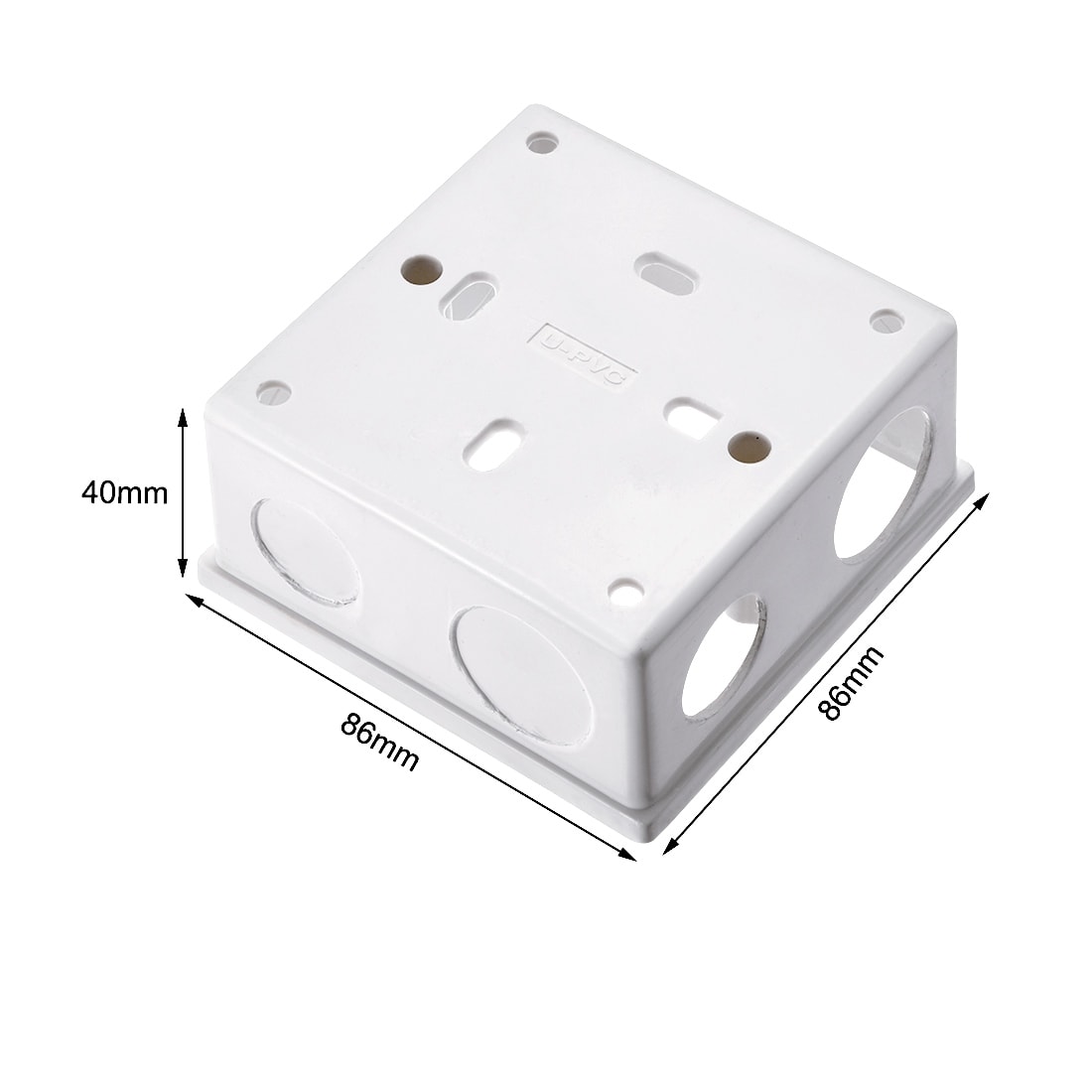 Shop Surface Mount Wiring Box Electric Wire Outlet 86 Type Pvc