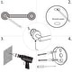 preview thumbnail 19 of 21, Matt Black Bathroom Hardware Set Towel Shelf Wall Mounted Towel Rack