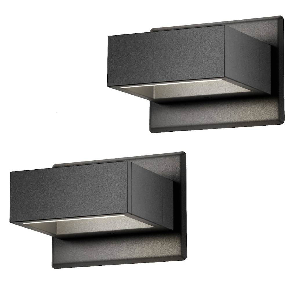 2 Pack Wall Light Outdoor LED Wall Wall Sconce Lighting Lantern