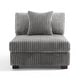 preview thumbnail 34 of 64, 35.7" W Plush Corduroy Upholstered Armless Modular Sofa Chair