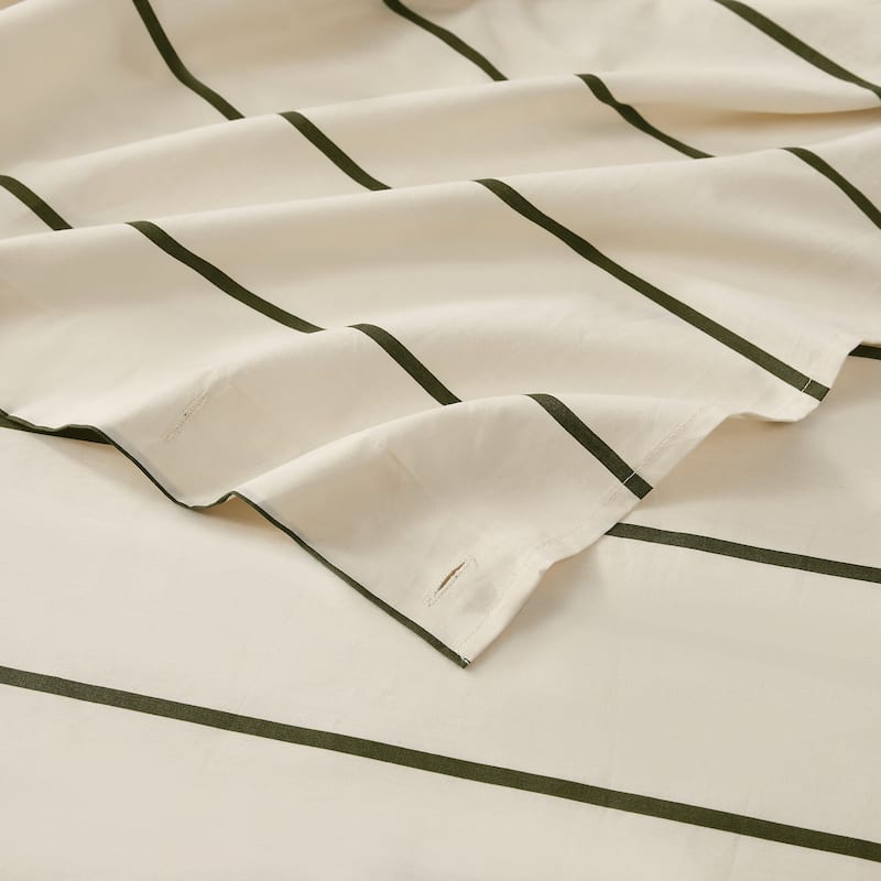 Brooklyn Loom Hayward Stripe Shower Curtain