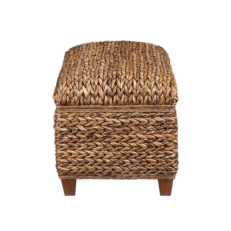 Laughton Hand-Woven Banana Leaf Storage Trunk