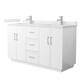 Option White / Giotto Quartz Top / Brushed Nickel