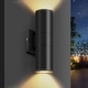 preview thumbnail 20 of 18, IP65 Integrated LED Cylinder Up-Down Wall Light, 12W Modern Outdoor Porch Light