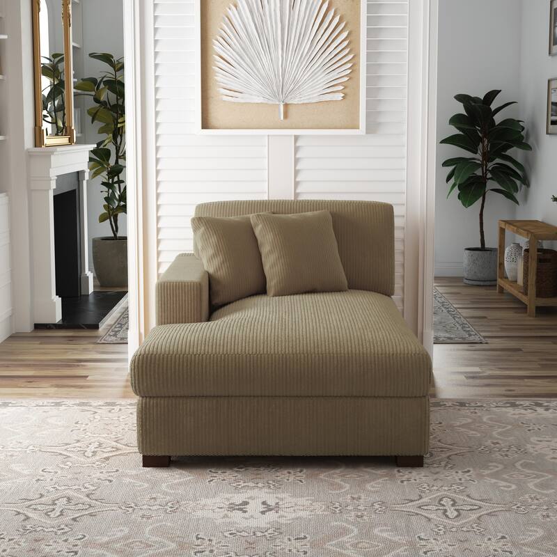 Modern Modular Sectional Sofa Corduroy Chaise Lounges