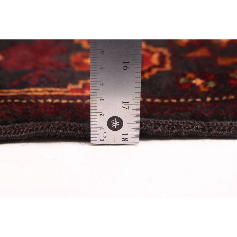 ECARPETGALLERY Hand-knotted Teimani Black, Red Wool Rug - 3'9 x 6'7