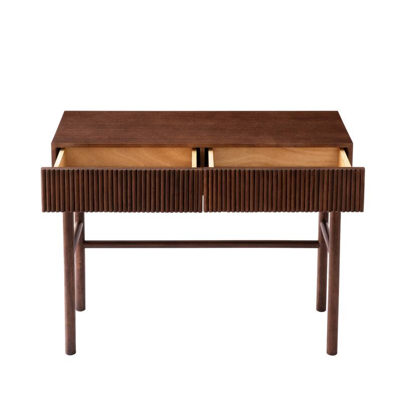 Solid Wood Console Table with 2-Drawer