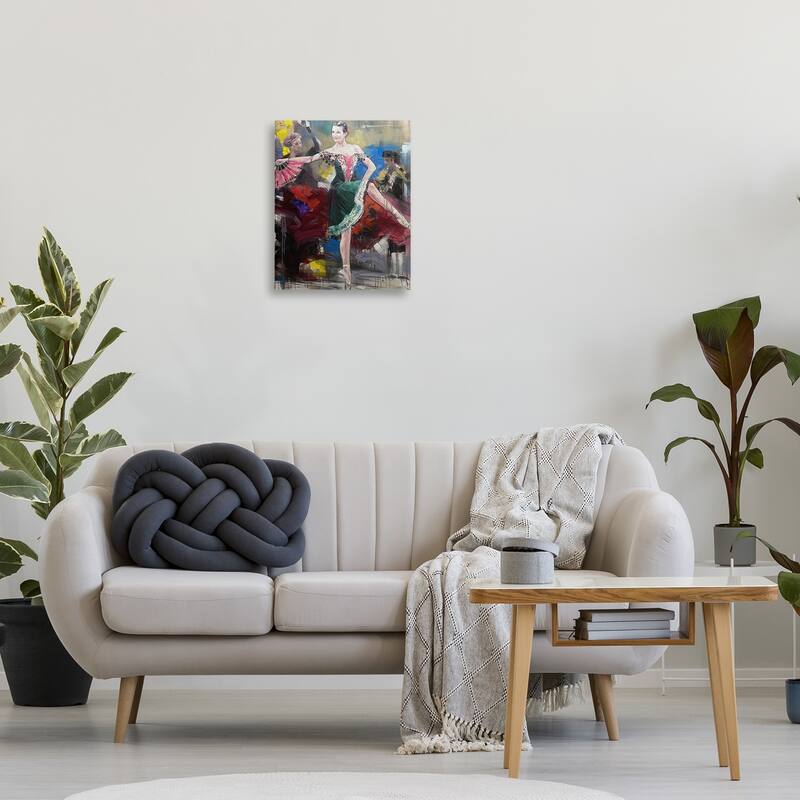 Stupell Classic Ballerina on Stage Canvas Wall Art Design By Lucille Lee