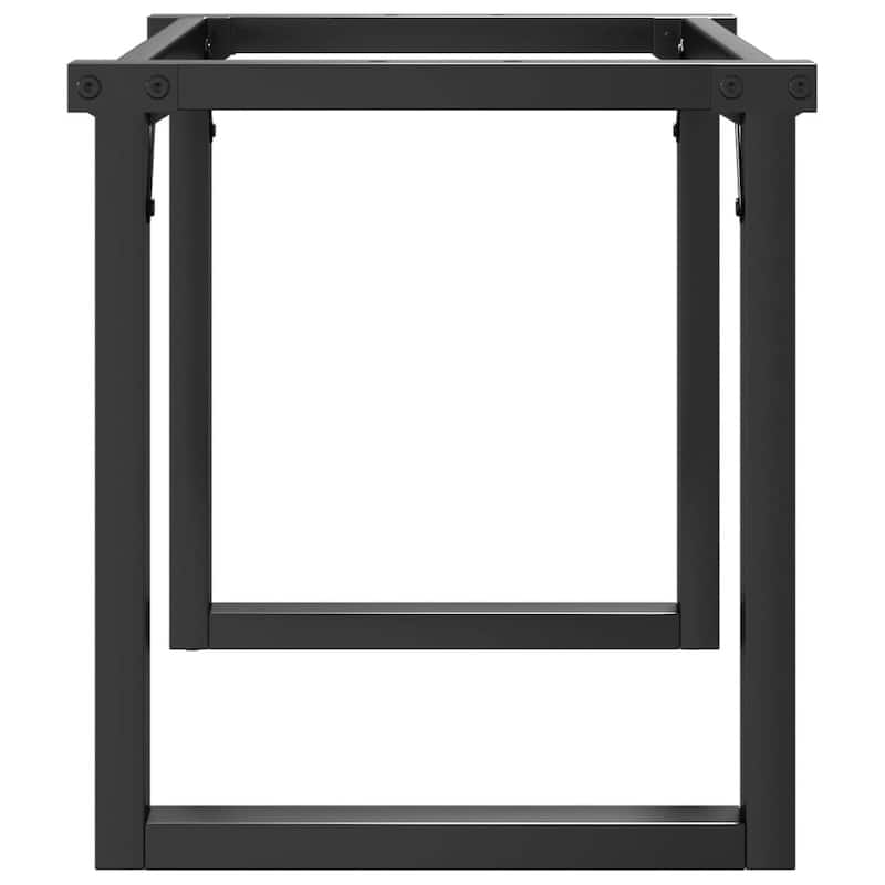 vidaXL Coffee Table Legs O-Frame 27.6"x11.8"x16.9" Steel - 27.6" x 11.8" x 16.9"