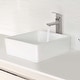 preview thumbnail 9 of 8, STYLISH Porcelain Square 15-inches Top Mounted Ceramic Vessel Bathroom Sink - 15" x 15" x 5.75"
