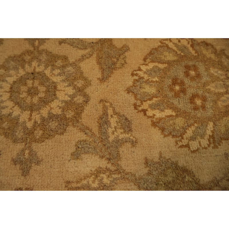 Hand Knotted Oriental 100% Wool Carpet Traditional All-Over Yellow & Gold Peshawar Area Rug - 10' 3'' X 7' 10''