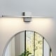 preview thumbnail 97 of 104, Modern Vanity Lighting Fixtures 24/30/39 inch Bathroom Vanity Lights Over Mirror Wall Sconce for Bathroom 30-Inch - Brushed Nickel