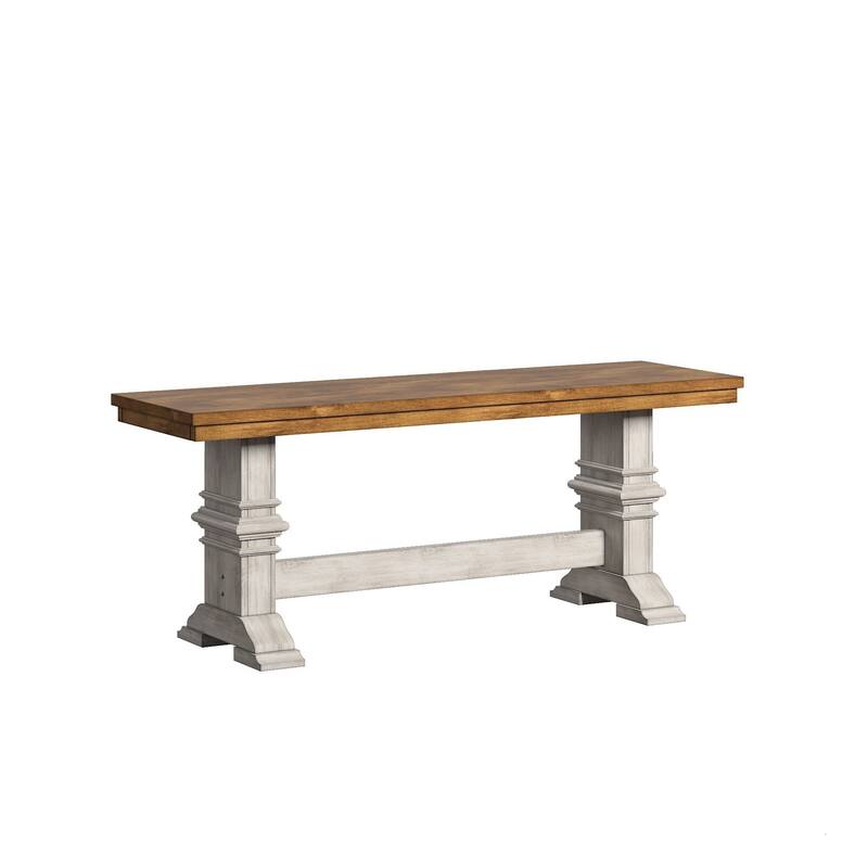 Eleanor Black Farmhouse Trestle Base 6-Piece Dining Set - X Back by iNSPIRE Q Classic